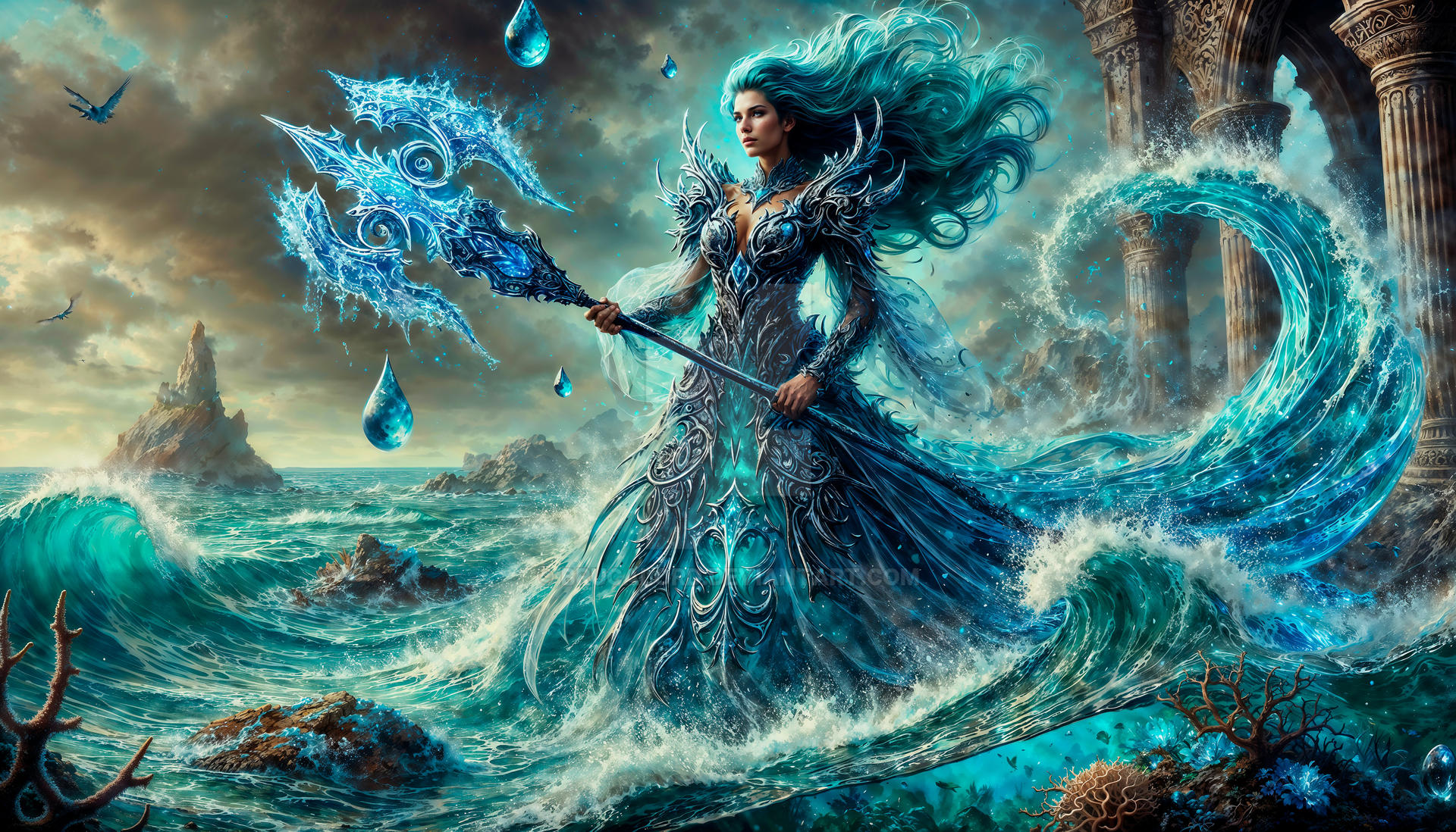 Teidees Deviantart The Sea Enchantress Guardian of Tides by Brucalord on DeviantArt