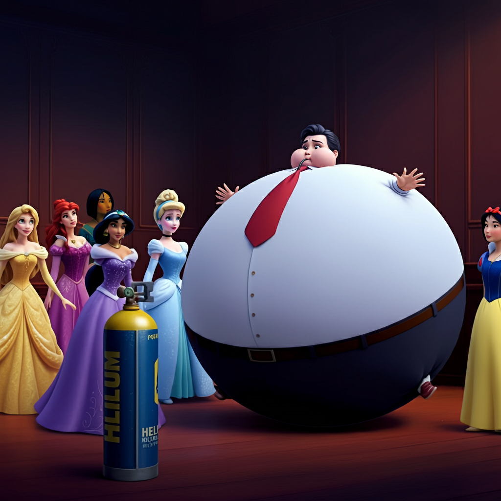 Getting inflated by all the Disney Princesses by saintjimmy83 on DeviantArt