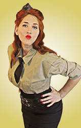 Military pin-up