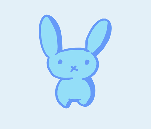 Blue Bunny by panda--eggs on DeviantArt