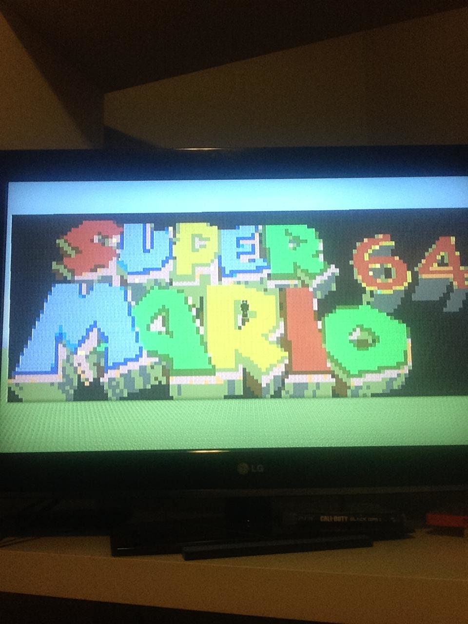 Super Mario 64 logo PS3 Pixel Art by TheNamesAJJ on DeviantArt