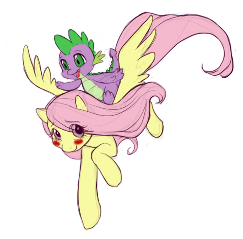 MLP FIM - Fluttershy and Spike