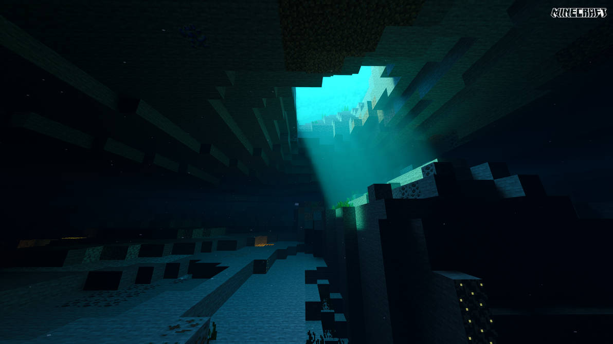 minecraft shader 4k wallpapers - wallpaper cave Images... Minecraft Ocean Cave Wallpaper (RTX, 4K) by AlejandroKekarz on DeviantArt