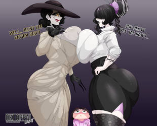 Vampire Lady Vs. Secretary Goth