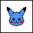 Pikachu Emoji - Color Blue