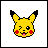 Pikachu Emoji - Winking Left Open Mouth