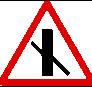 Intersection with a secondary road (3)