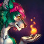 Flame in hands #7 (animated YCH)