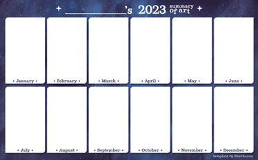 2023 art summary template