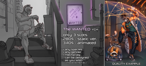 WANTED [2/3 OPEN] - animated YCH