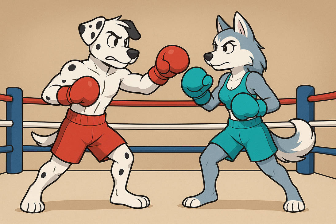 Marshall vs Everest Mixed Boxing Match by johnnyus211 on DeviantArt