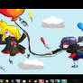 DeskTop- Itachi and Deidara in the sky