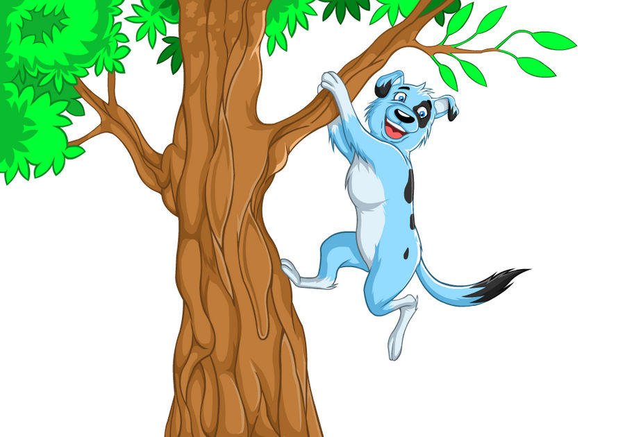 Dog climing tree by kingmaravilla on DeviantArt