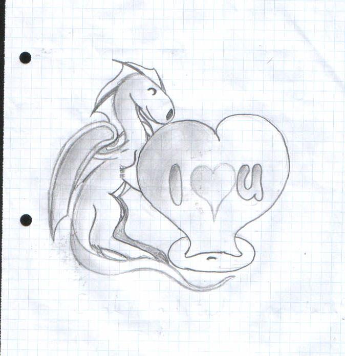 I love You - dragon pic.