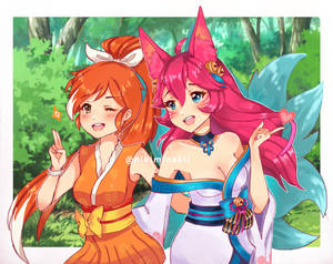 Hime and Ahri