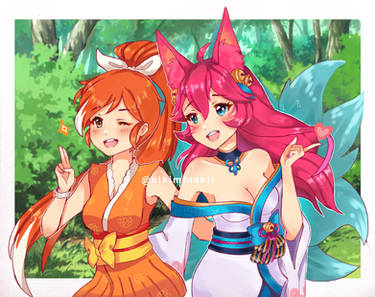 Hime and Ahri