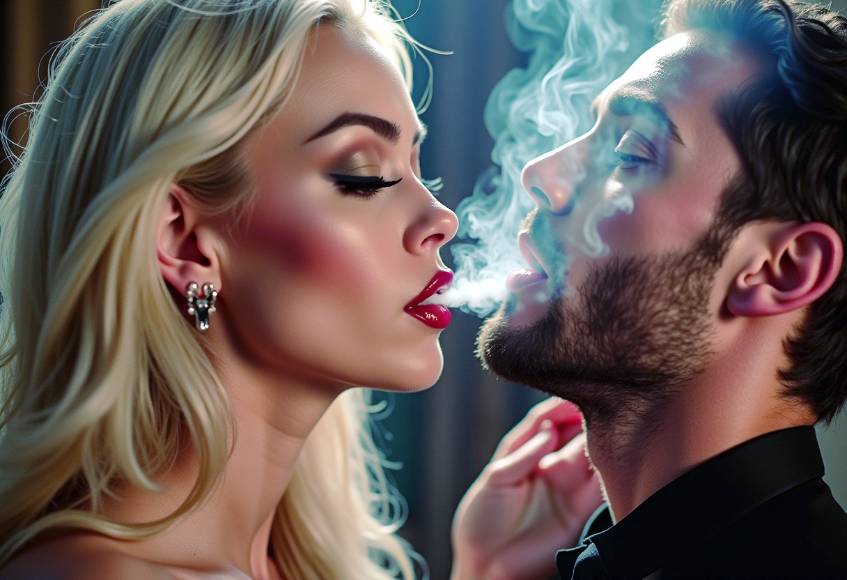 Kiss Deviantart The Smokey Kiss by smokinggiantess on DeviantArt