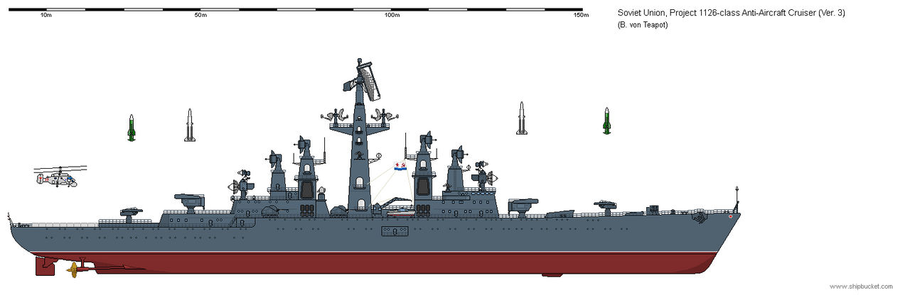 Soviet Missile Cruiser Project 1126 by BvonTeapot on DeviantArt