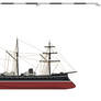 Italian Ironclad Steam Frigate 'Regina Maria Pia'