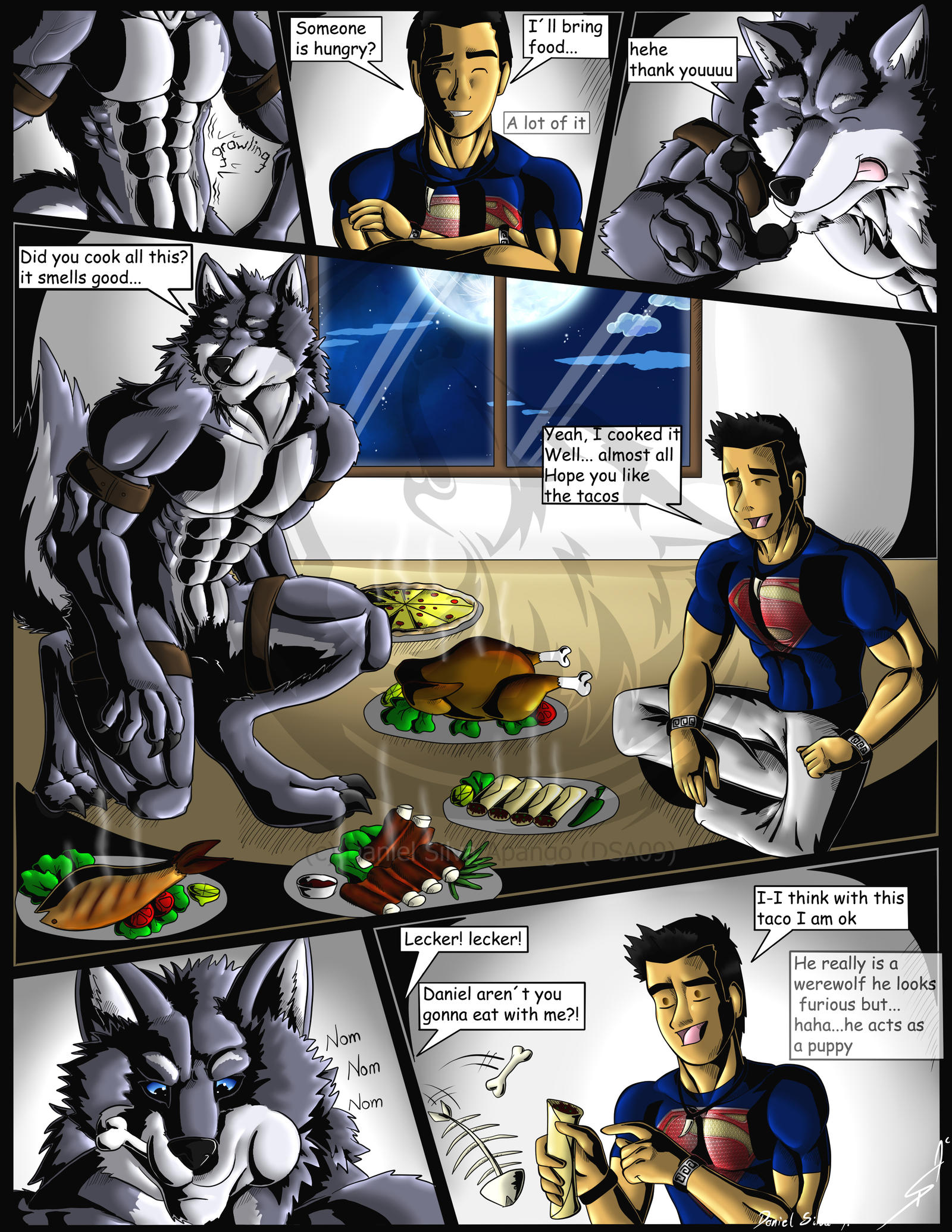 Muscles,Fangs and Claws P16 WerewolfTransformation by DSA09 on DeviantArt