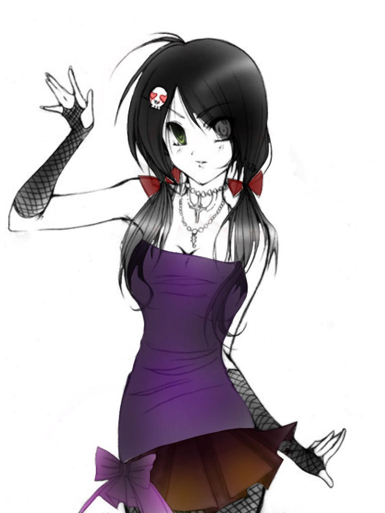 Goth Anime Character by pinkiedash434 on DeviantArt