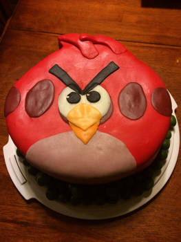 Angry bird cake