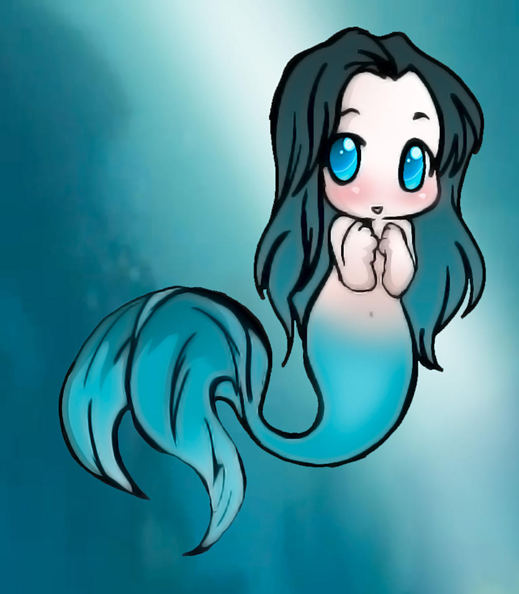 Chibi mermaid Loki by theperfectbromance on DeviantArt