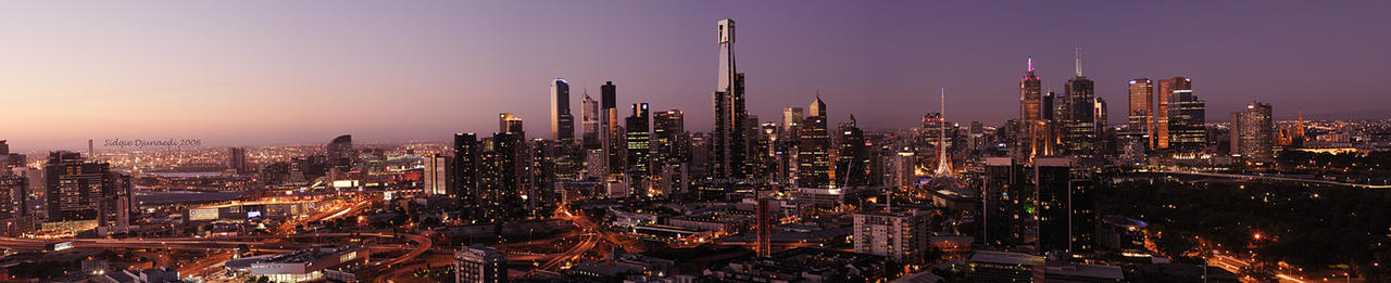 Panorama: Melbourne Sunset