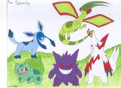 Porkhays Pokemon Party Colored