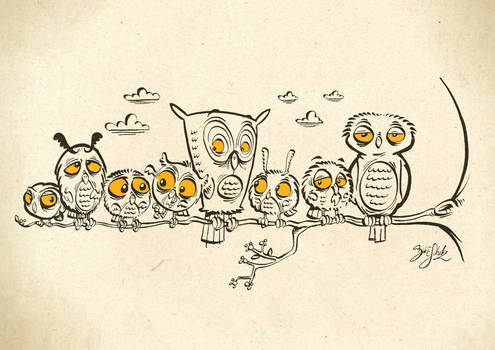 Owltober - Owl Babies