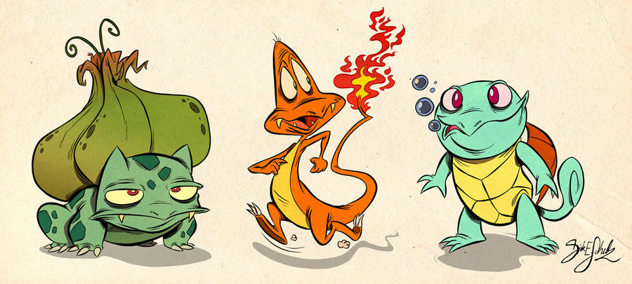 Pokemon Starter 1st Gen by Themrock on DeviantArt