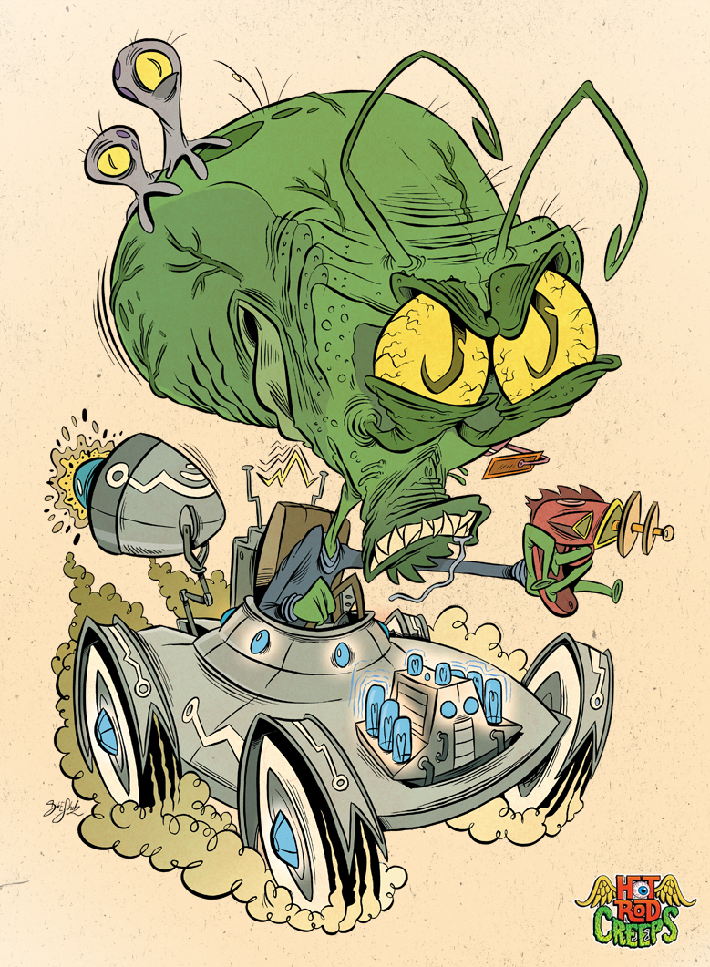 Alien Racers Show Animated Hot Rod Creeps - Alien Racer by Themrock on DeviantArt