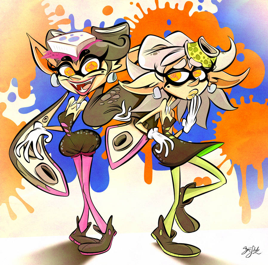 Splatoon - Callie and Marie by Themrock on DeviantArt