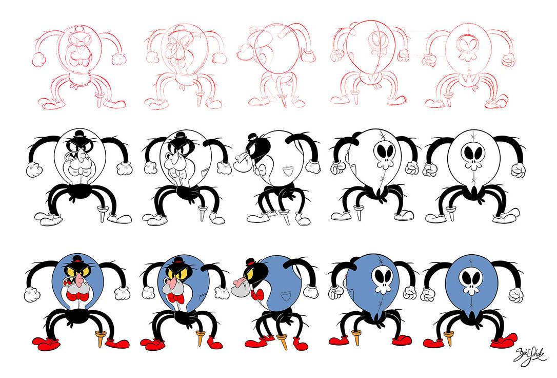 The Cuphead Show but in RML Style (Model Sheet) by rockosedits -- Fur  Affinity [dot] net