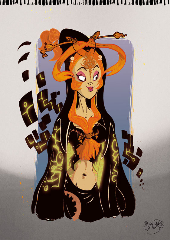 -SPOILER- Midna Sketch colored