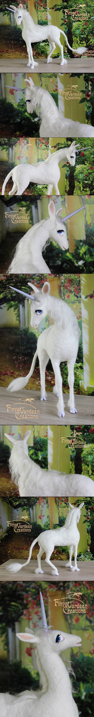 The Last Unicorn - needle felted