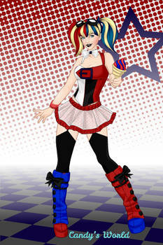 Harley Quinn Red and Blue (Random Design) 8