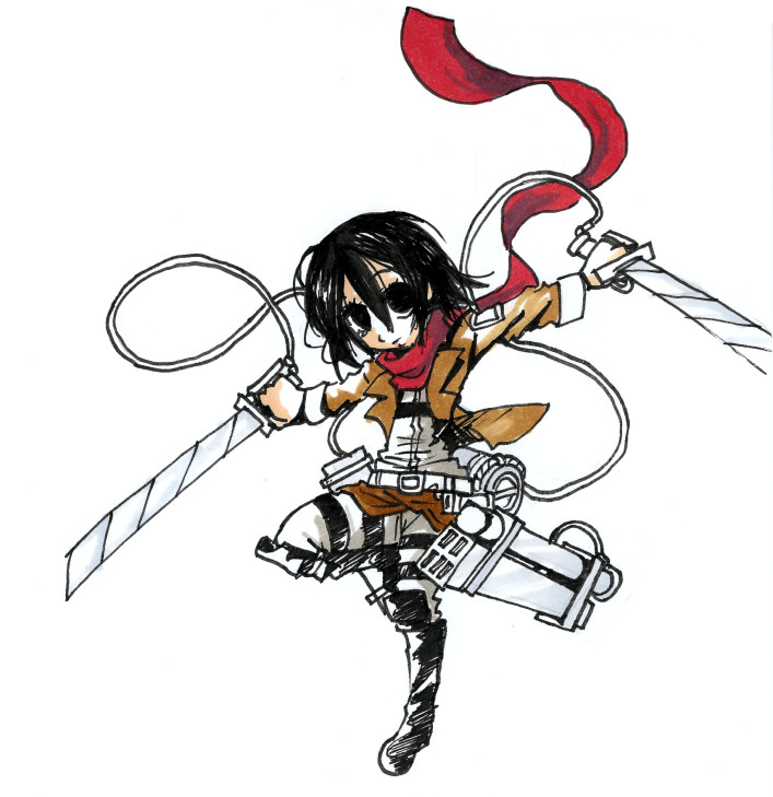 Mikasa Ackerman fan art