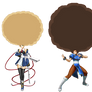 Chun-Li and Noel Vermillion Afro Edit