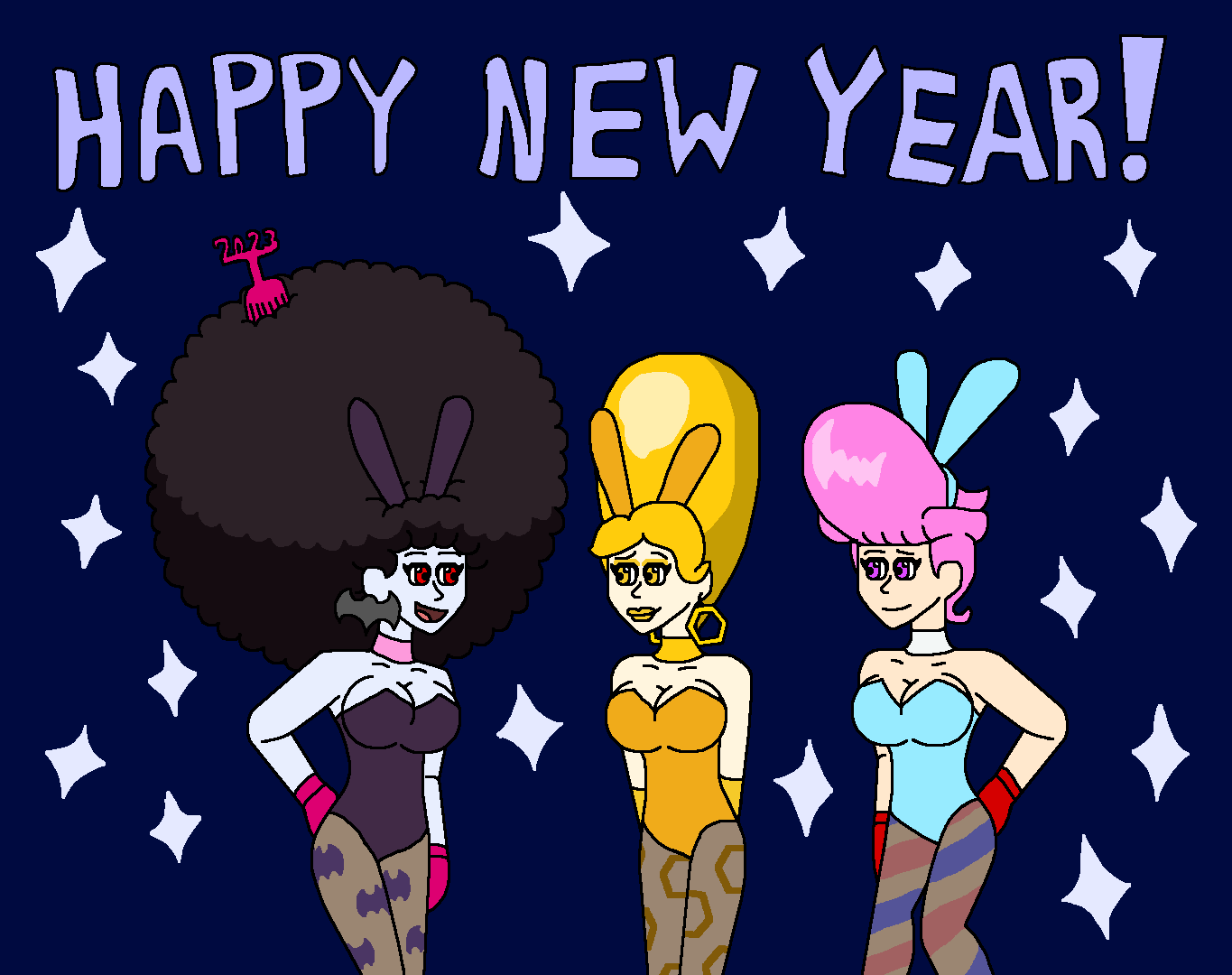 OCs Rabbit Themed New Year's Celebration by atomicboo131 on DeviantArt