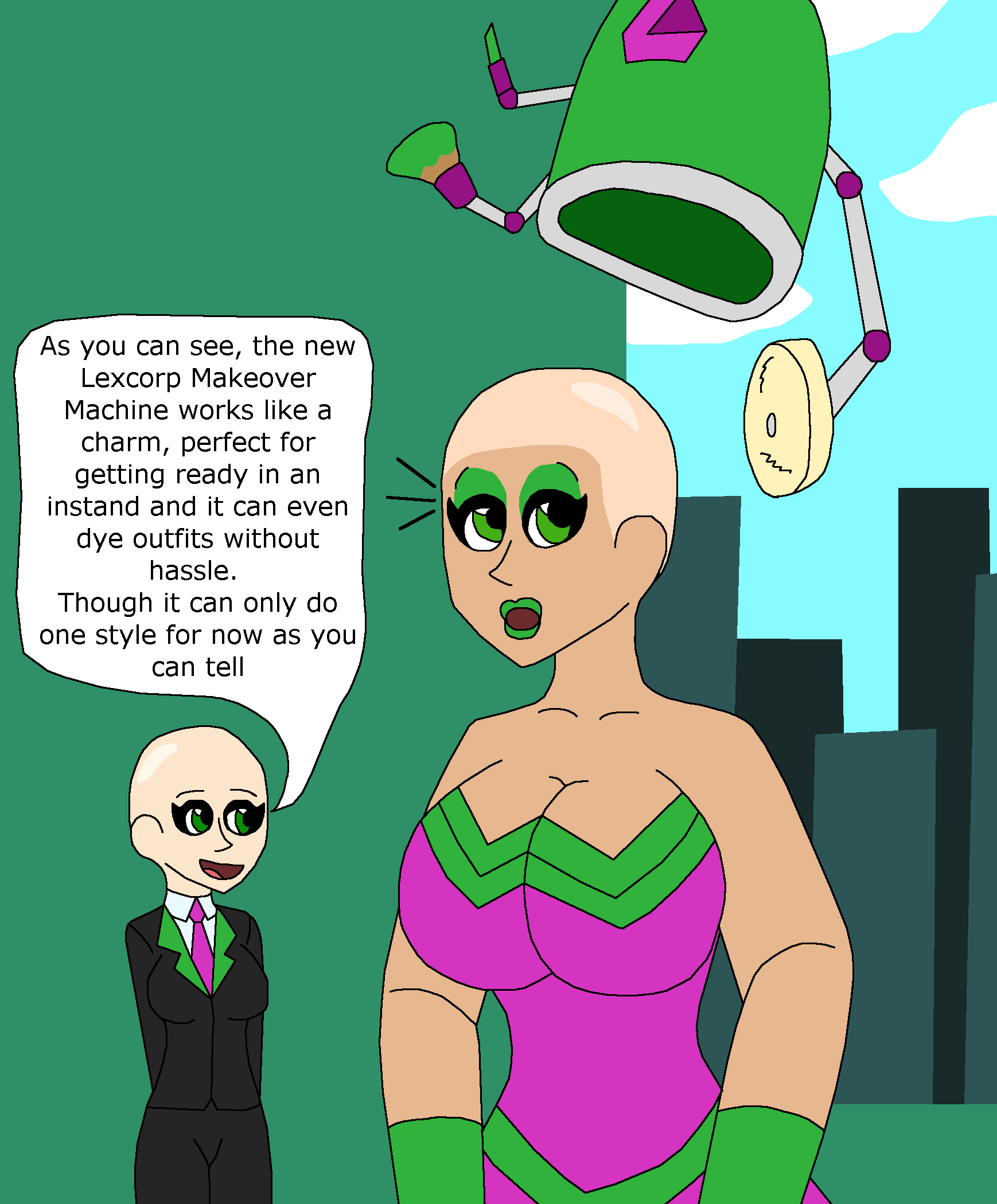Makeover Machine Girl Deviantart Wonder Woman's Lexcorp Makeover Machine by atomicboo131 on DeviantArt