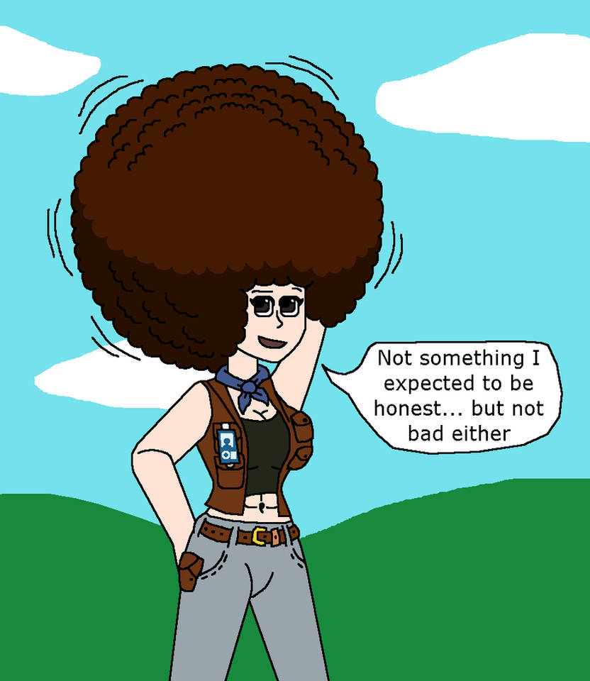 Afro Raptor Raptor Handler Jenny Afro by atomicboo131 on DeviantArt