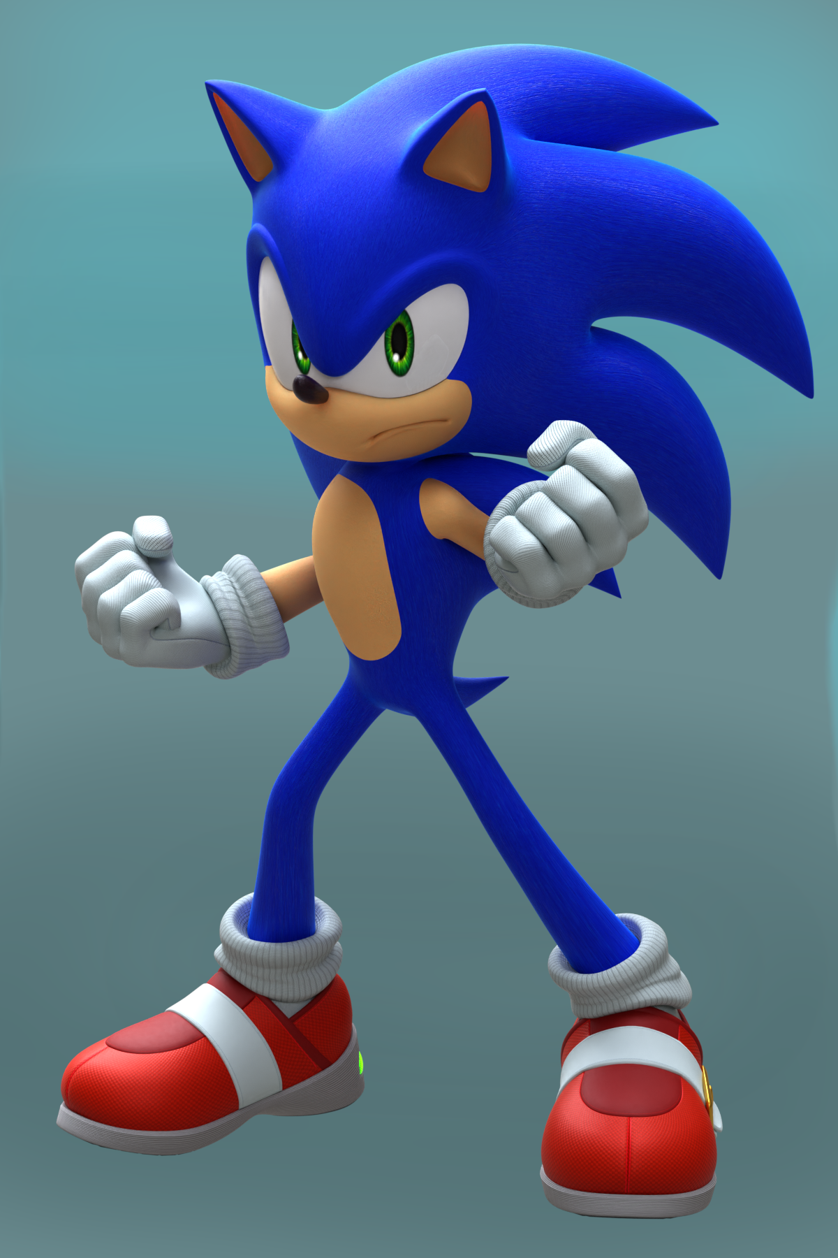 Made a render with Dancada's Classic Sonic model.