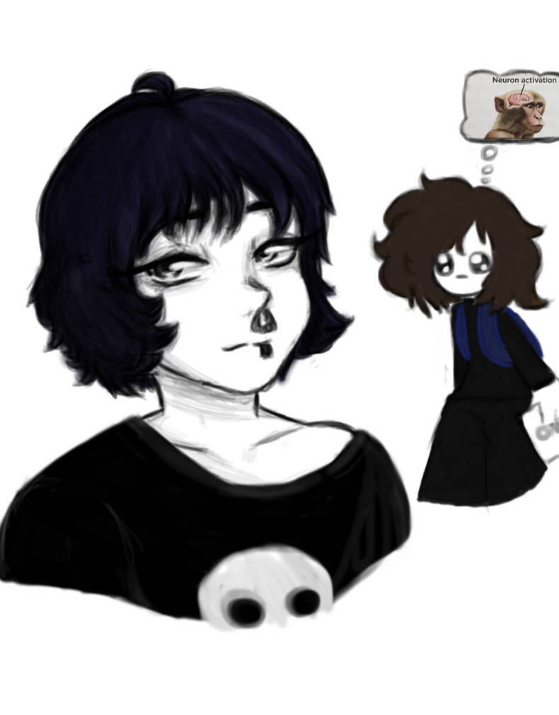 little doodle of my roblox avatar on draw space!! by meownietownie on  DeviantArt