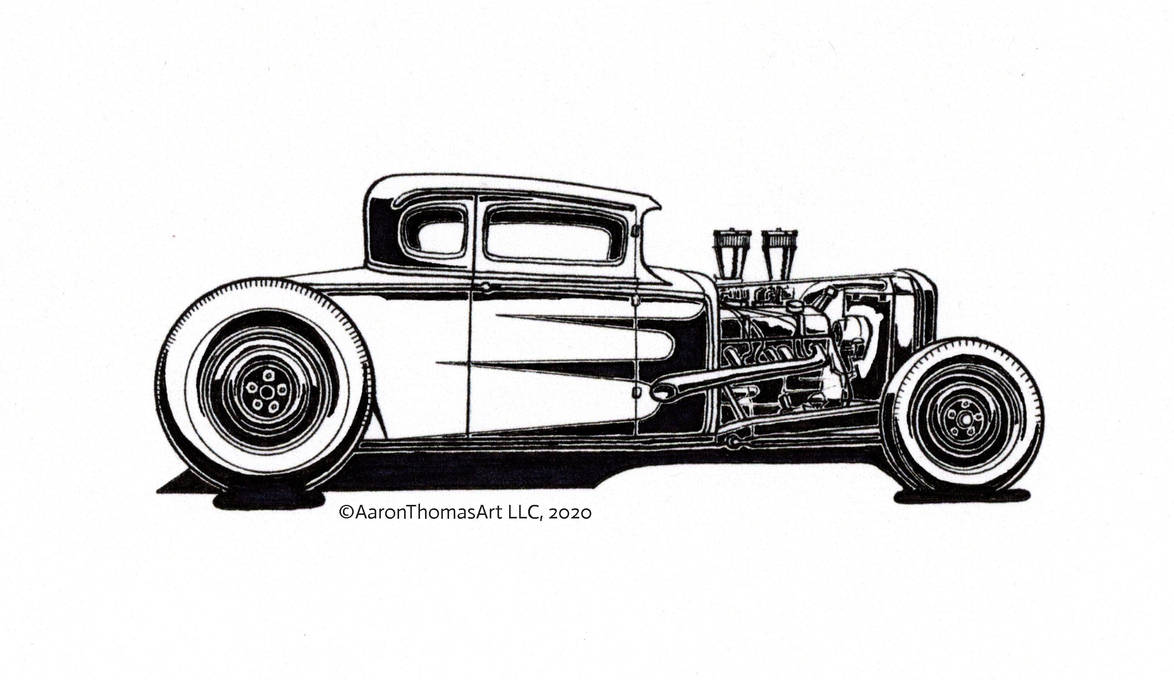 Hot Rods Callop Pattern Scallop Coupe Hot Rod by AaronThomasArt on DeviantArt