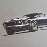 1969 Mustang Mach 1 Drawing