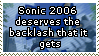SONIC '06 deserves the hate it gets