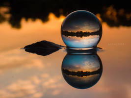 Sunset reflection