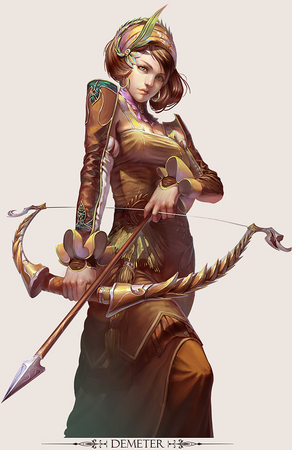 MMO Game Character design Demeter