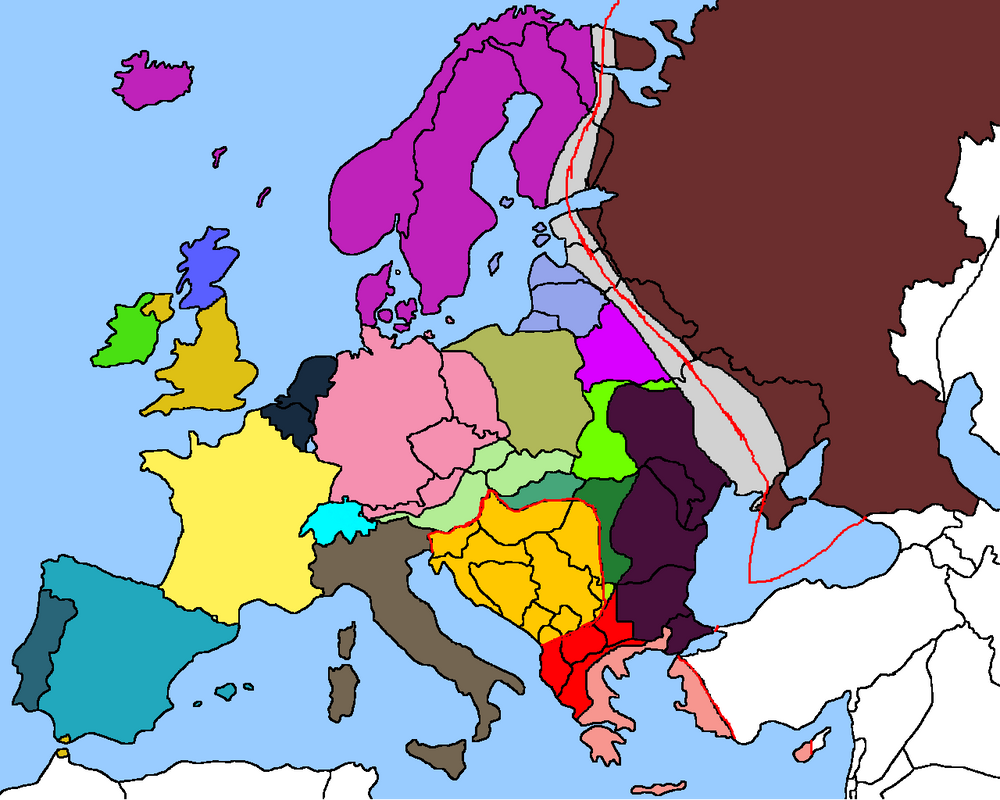 Map of Alt.Europe*Key Update by Maverick1313 on DeviantArt